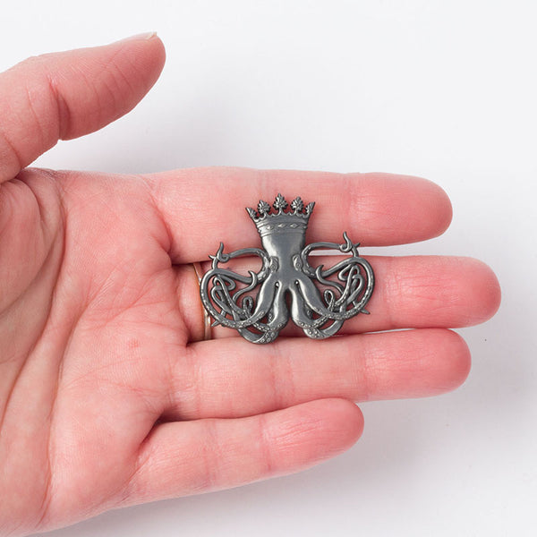 Pin (Pewter Octopus)